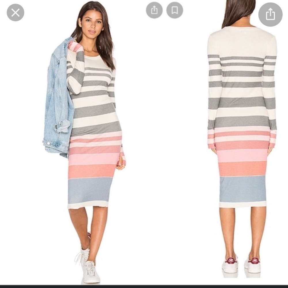 Wildfox Long Sleeve T Shirt Dress